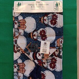 Snowman Table Runner 72" NWT